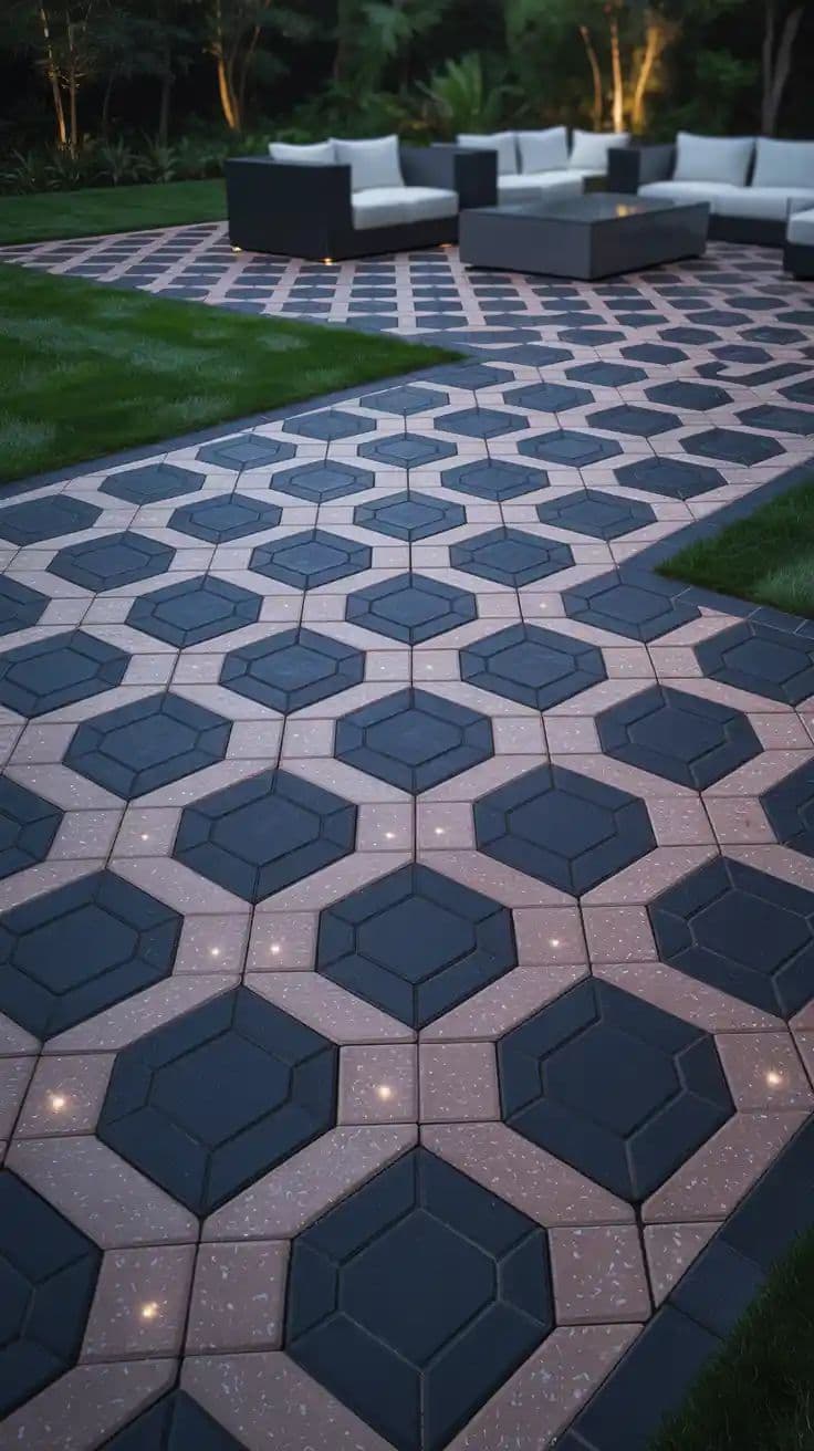 Luxury Hex Patio Installation