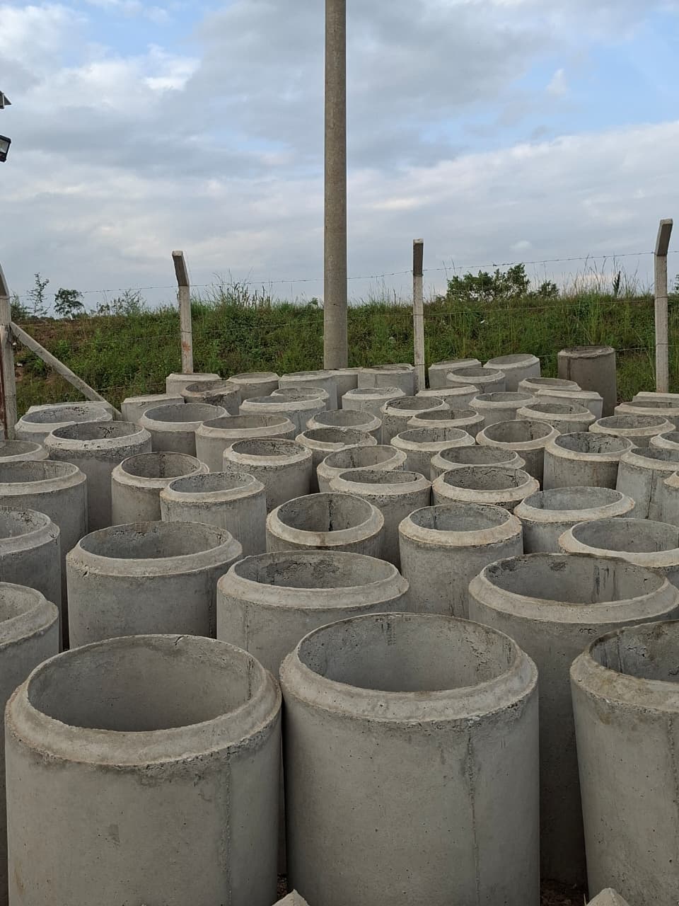 Stacked Culvert Pipes