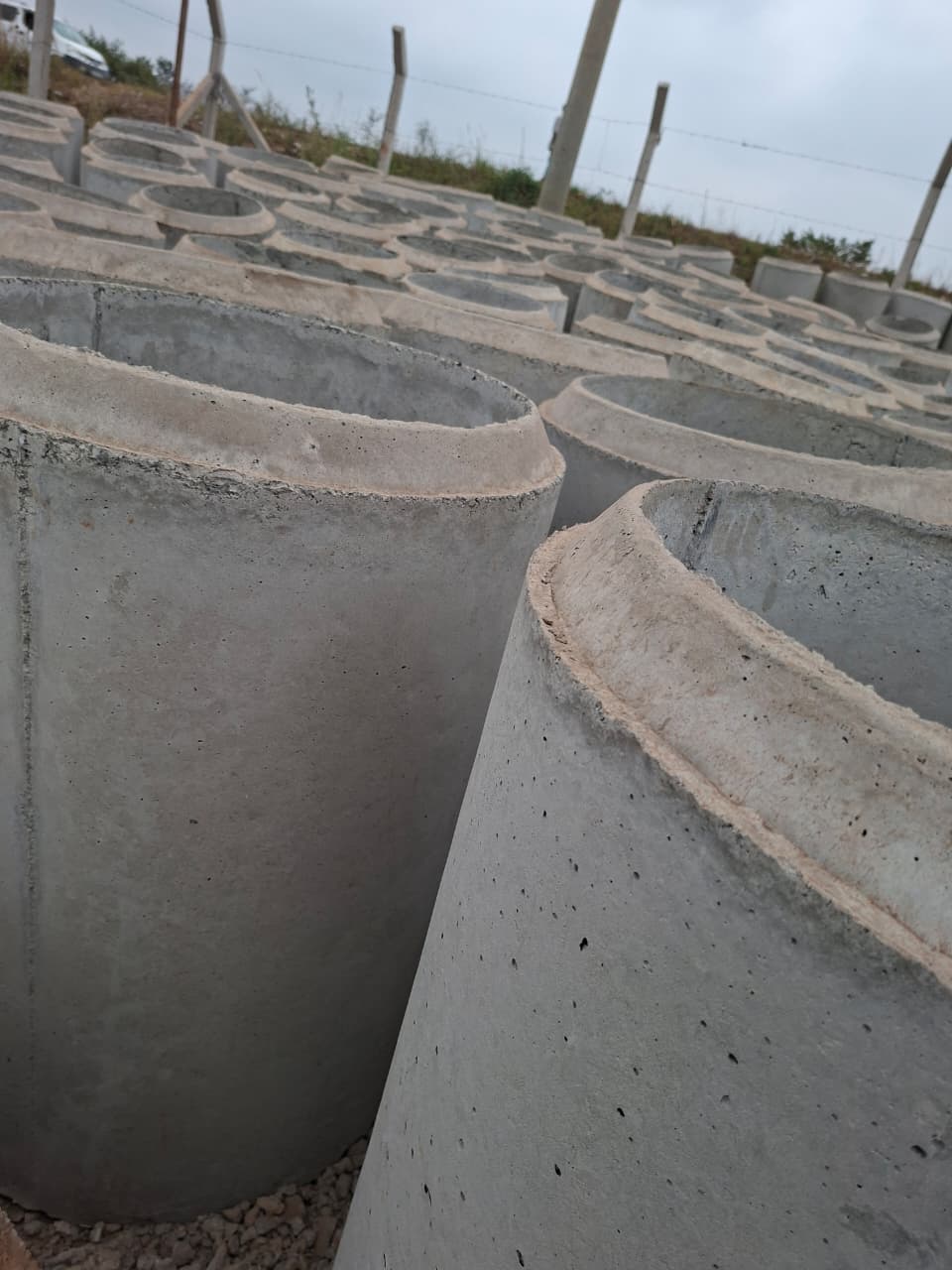 Cured Culvert Rings Ready for Orders