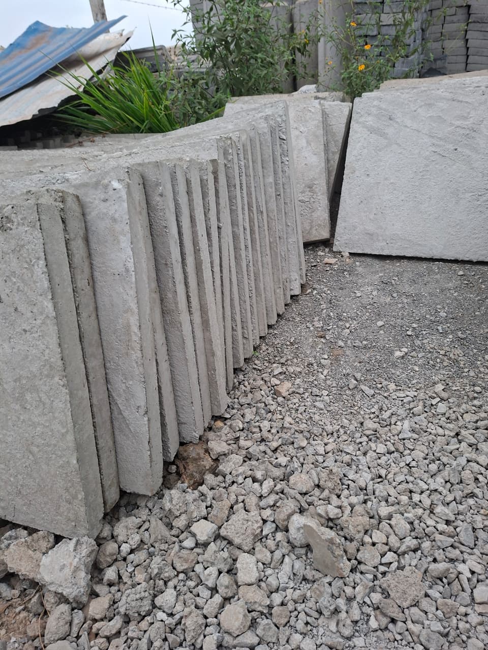 Precast concrete cover slabs in production stock for dependable drainage and utility works