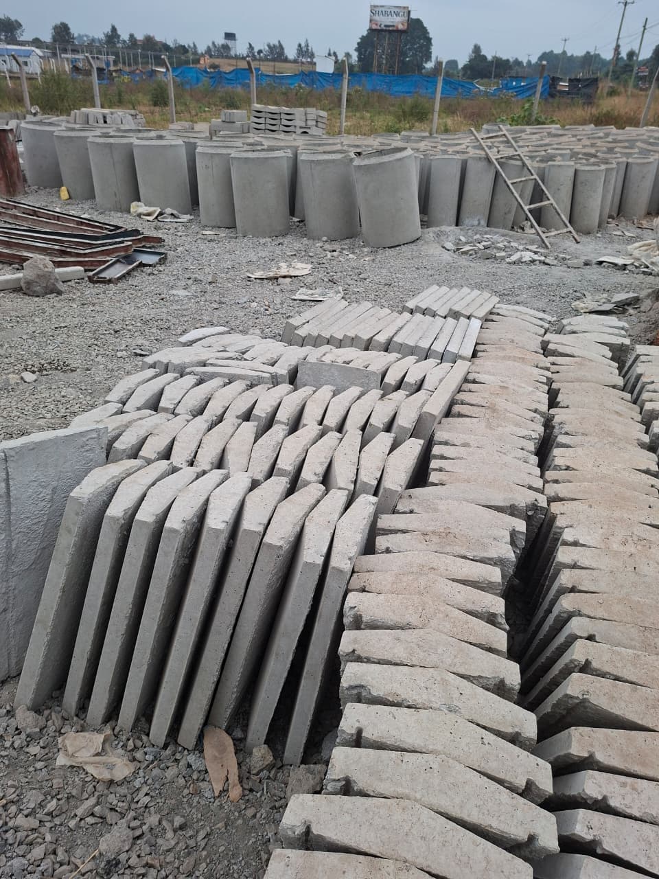 Precast concrete cover slabs in production stock for dependable drainage and utility works